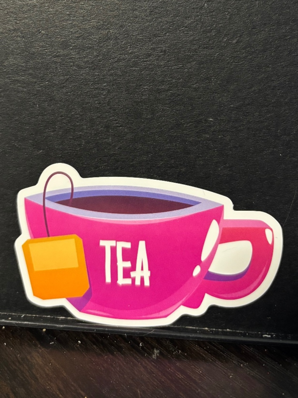 Tea cup drink sticker